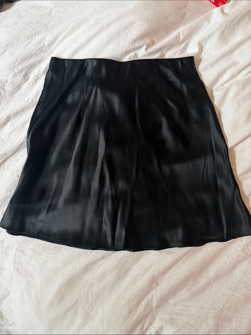 NWOT Quince Washable 100% Silk Mini Skirt - Black - Picture 3 of 5